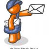 Orange courrier homme deliverer clip art csp2778072